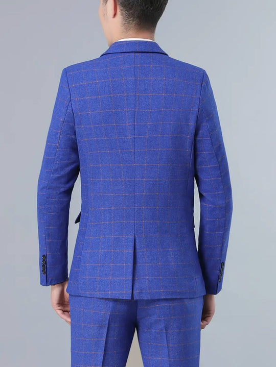 2-Piece Slimming Formal Suit - Tweed Spring- QR266317 - SimonVon Shop