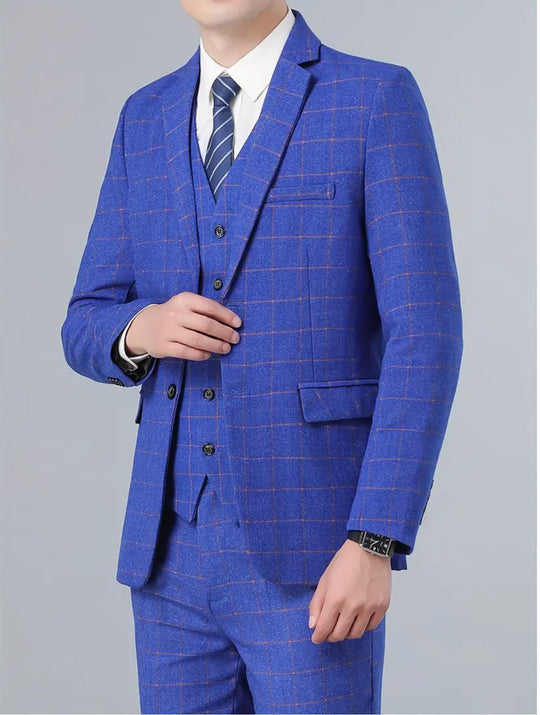 2-Piece Slimming Formal Suit - Tweed Spring- QR266317 - SimonVon Shop