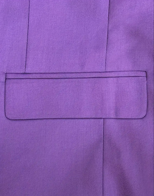 Dark violet 2pcs Classic Suit Set - Men's Formal Wear-QR316829