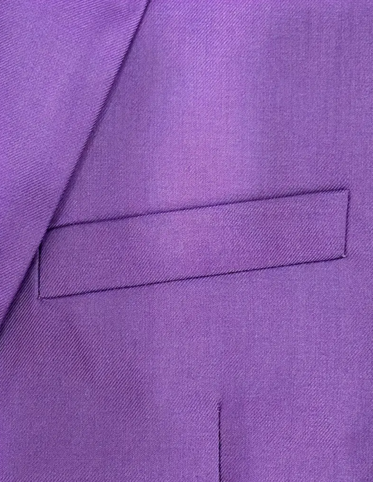 Dark violet 2pcs Classic Suit Set - Men's Formal Wear-QR316829