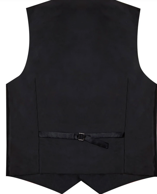 Dark Green Paisley Notched Collar Silk Mens Dress Vest Tie Set- MJ-0741