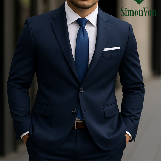 Men's Slim Fit 2-Piece Suit Set-QB270201