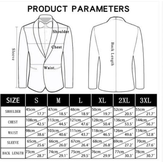Black Gold Floral Suit Jacket Slim One Button Stylish Blazer-XX-0033 - SimonVon Shop