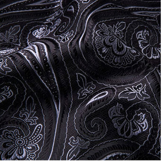 Black Grey Paisley Casual Shirts CY-0004 - SimonVon Shop