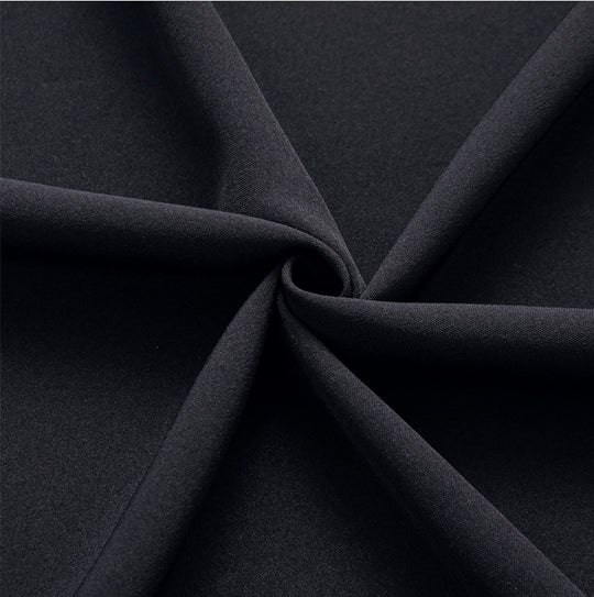 Black Solid Men's Long Sleeve Dress Shirt- CY-1052 - SimonVon Shop
