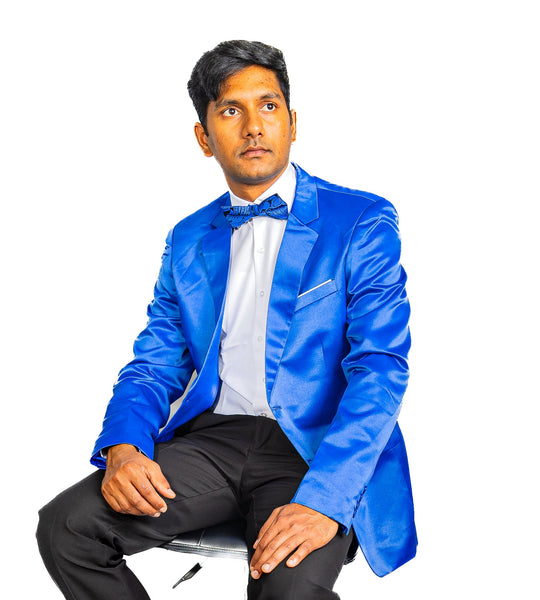 Blue Men's Suit Jacket Slim Fit Coat-XX-1055 - SimonVon Shop