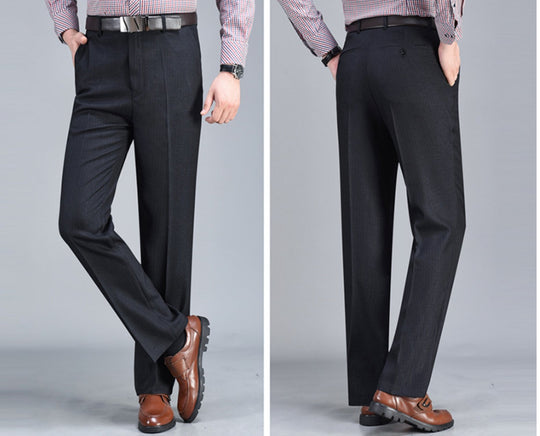 Blue Thin Stripes Mens Formal Trousers - SimonVon Shop