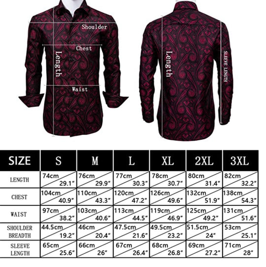 Bright Grey Paisley Casual Shirts. CY-0021 - SimonVon Shop