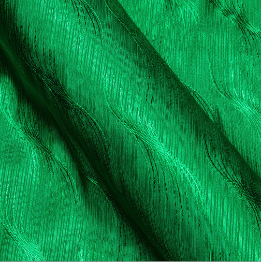 Cobalt Green Ripple Silk Men's Shirt-CY-0680 - SimonVon Shop