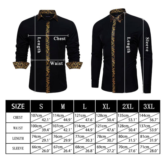 Formal White Red Splicing Men's Shirt- CY-0324 - SimonVon Shop