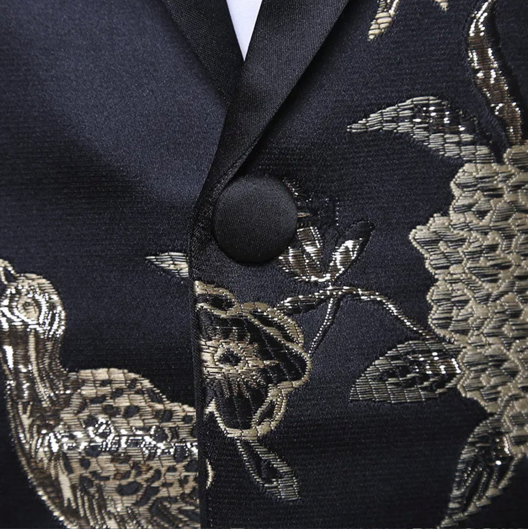 Groom Wedding Suit Pattern Fashion Tuxedo Suit Men Slim-Fit Mens Blazer-JM8501 - SimonVon Shop