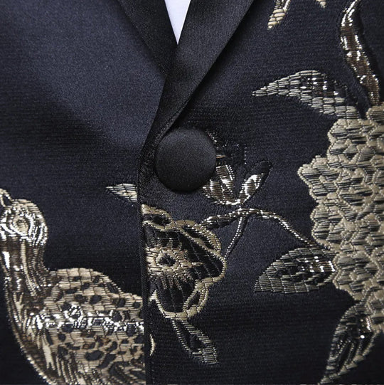 Groom Wedding Suit Pattern Fashion Tuxedo Suit Men Slim-Fit Mens Blazer-JM8501 - SimonVon Shop