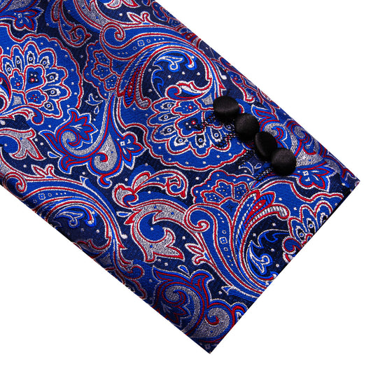 Men's Dress Party Hyacinth Floral Suit Jacket Slim One Button Stylish Blazer XX-0017 - SimonVon Shop