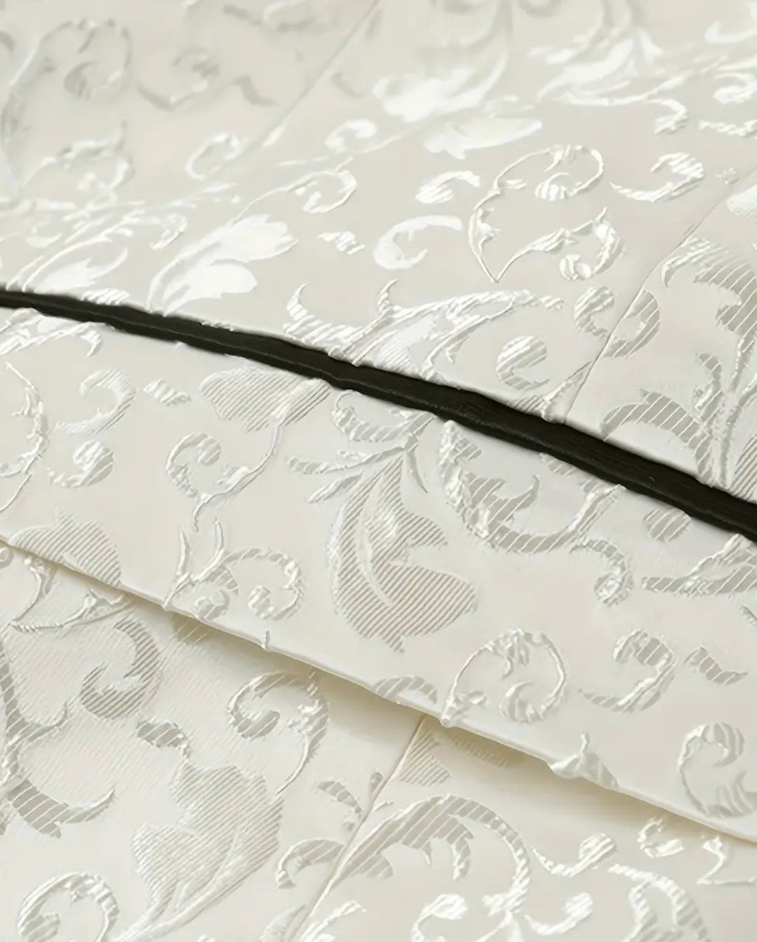 Men's Elegant Jacquard Suit Set - Classic Blazer & Black Pants-KD239322 - SimonVon Shop