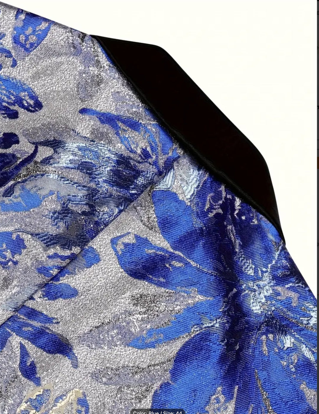 Men's Regular Fit Polyester Blend Suit Jacket with All Over Floral Print-PV238853 - SimonVon Shop
