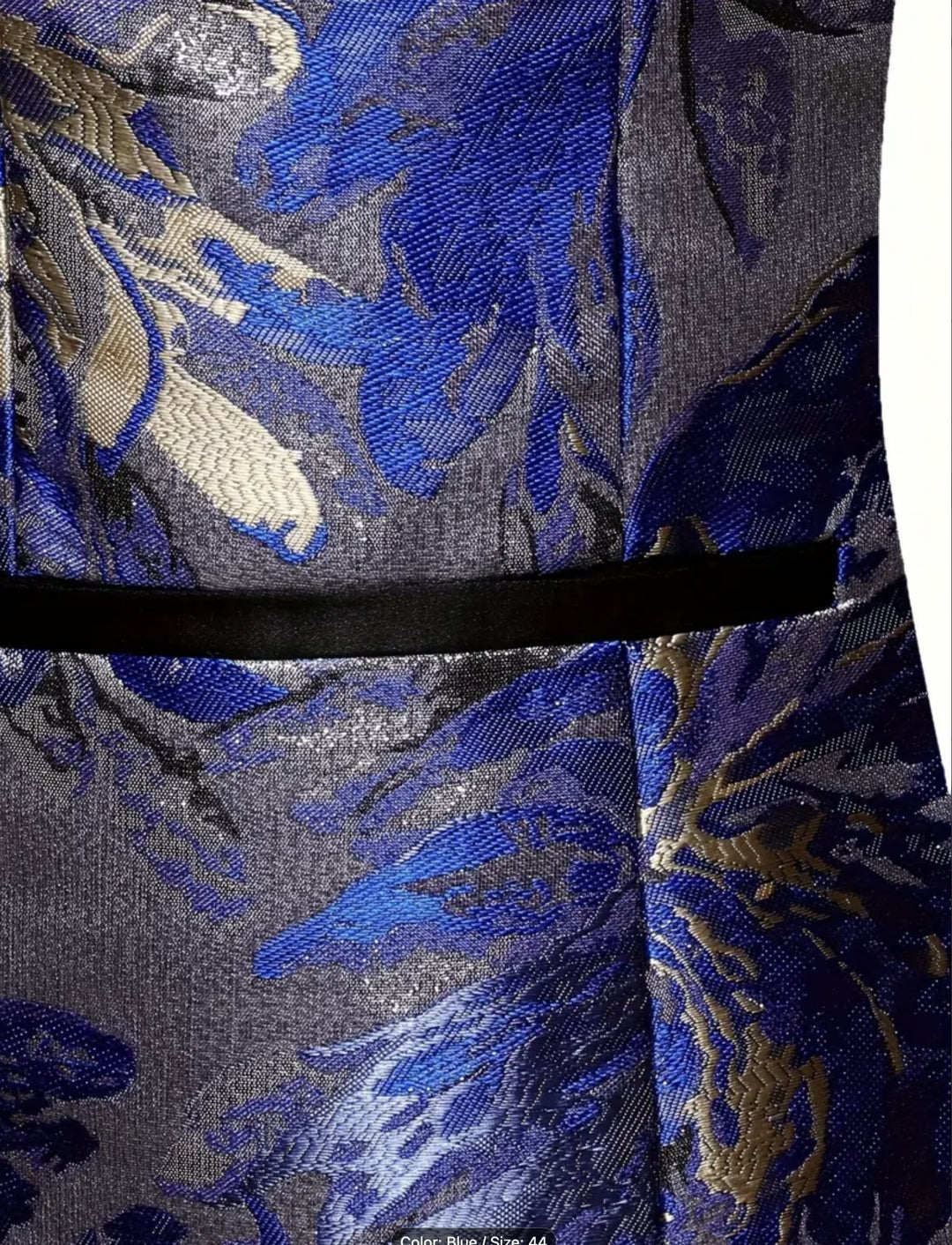 Men's Regular Fit Polyester Blend Suit Jacket with All Over Floral Print-PV238853 - SimonVon Shop