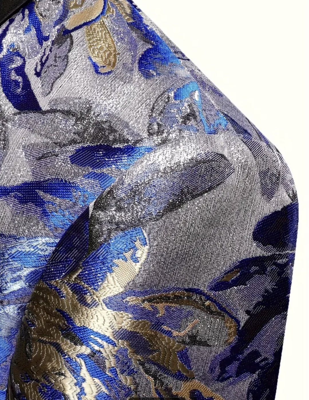 Men's Regular Fit Polyester Blend Suit Jacket with All Over Floral Print-PV238853 - SimonVon Shop