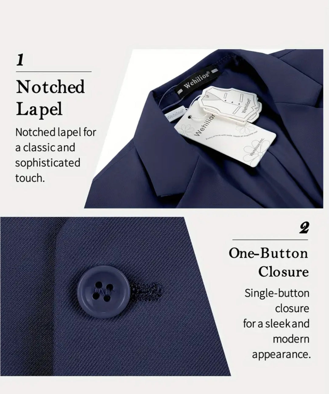 Men's Slim Fit 2-Piece Suit Set-QB270201 - SimonVon Shop