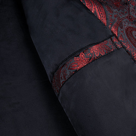 NEW SIMON VON RED PAISLEY MEN'S JACQUARD LIGHT CASUAL JACKET-JK-4005 - SimonVon Shop