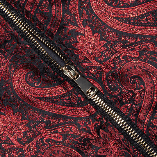 NEW SIMON VON RED PAISLEY MEN'S JACQUARD LIGHT CASUAL JACKET-JK-4005 - SimonVon Shop