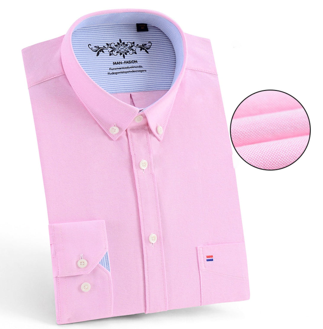 Pink High -Quality Business and Casual shirt . Cotton Long sleeve - SimonVon Shop