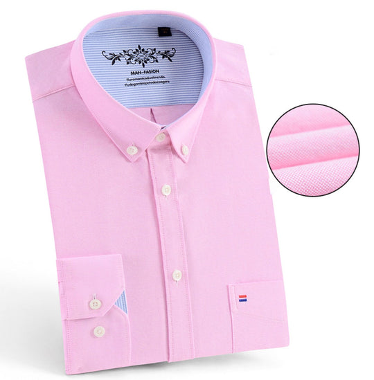 Pink High -Quality Business and Casual shirt . Cotton Long sleeve - SimonVon Shop