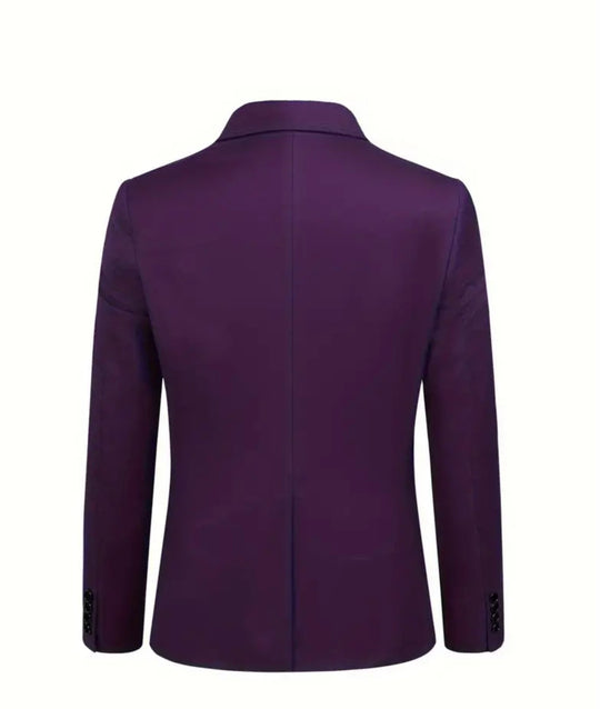 Purple Men's Casual 3PC Suit Set -WR268718 - SimonVon Shop