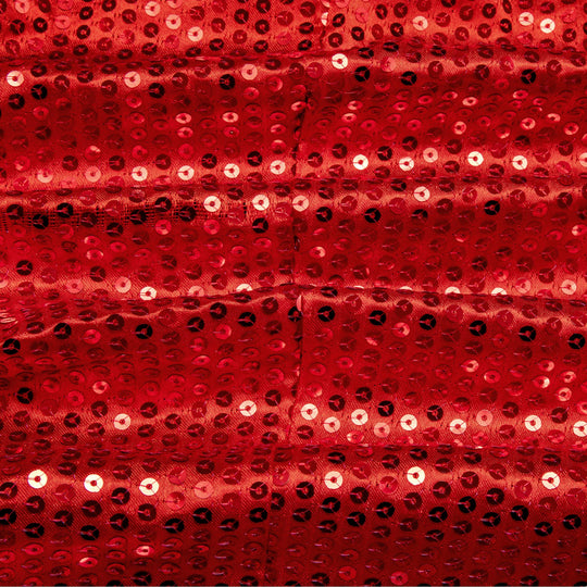 Sequin Red Solid Jacket with Black Shawl Collar - XX-1083 - SimonVon Shop
