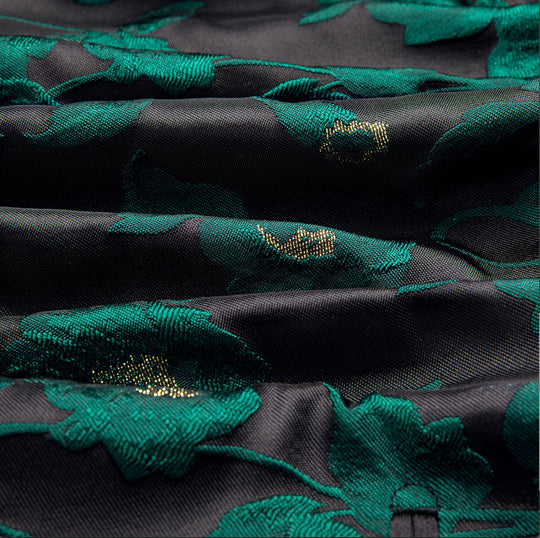 Simon Von Dress Party Green Black Suit Jacket Slim One Button Stylish Blazer-XX-1022 - SimonVon Shop