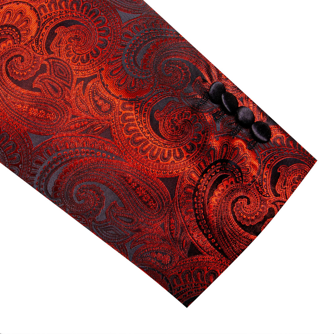 Simon Von Dress Party Red Floral Suit Jacket Slim One Button Stylish Blazer-XX-0022 - SimonVon Shop