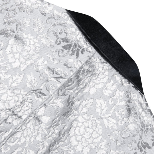 Simon Von Luxury White Grey Floral Men's Suit Blazer-XX-0110 - SimonVon Shop