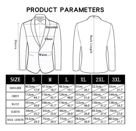 Simon Von Men's Blazer, Black Men's Wedding Business Solid Top Men Suit XX-1058 - SimonVon Shop