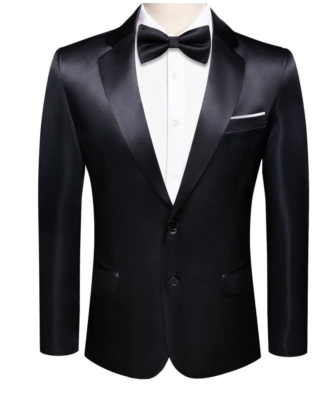 Simon Von Men's Blazer, Black Men's Wedding Business Solid Top Men Suit XX-1058 - SimonVon Shop