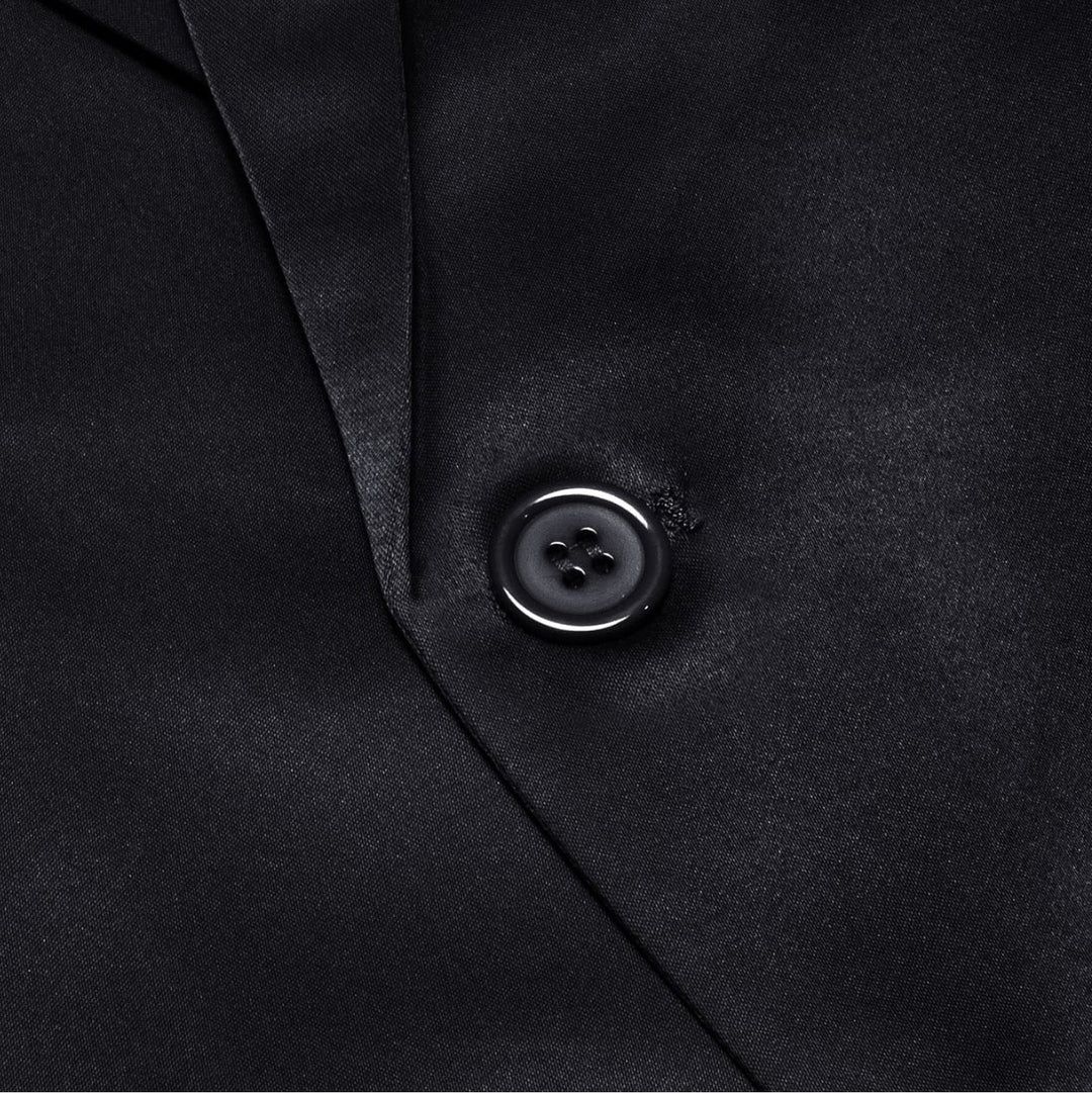 Simon Von Men's Blazer, Black Men's Wedding Business Solid Top Men Suit XX-1058 - SimonVon Shop