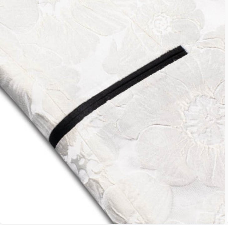 Simon Von Men's Champagne Paisley Jacquard Blazer Elegant Banquet Wedding Jacket-XX-1016 - SimonVon Shop