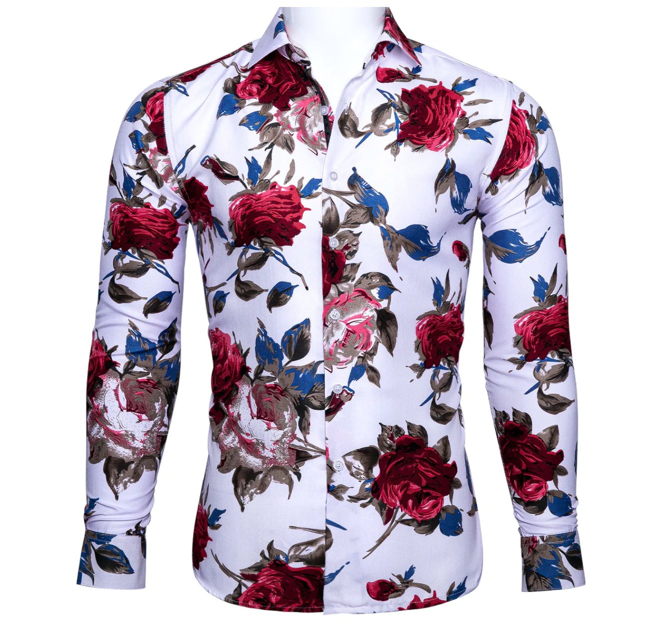 Simon Von Novelty Floral Shirt-CY-0110 - SimonVon Shop