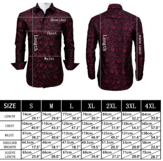 Simon Von Novelty Floral Shirt-CY-0110 - SimonVon Shop