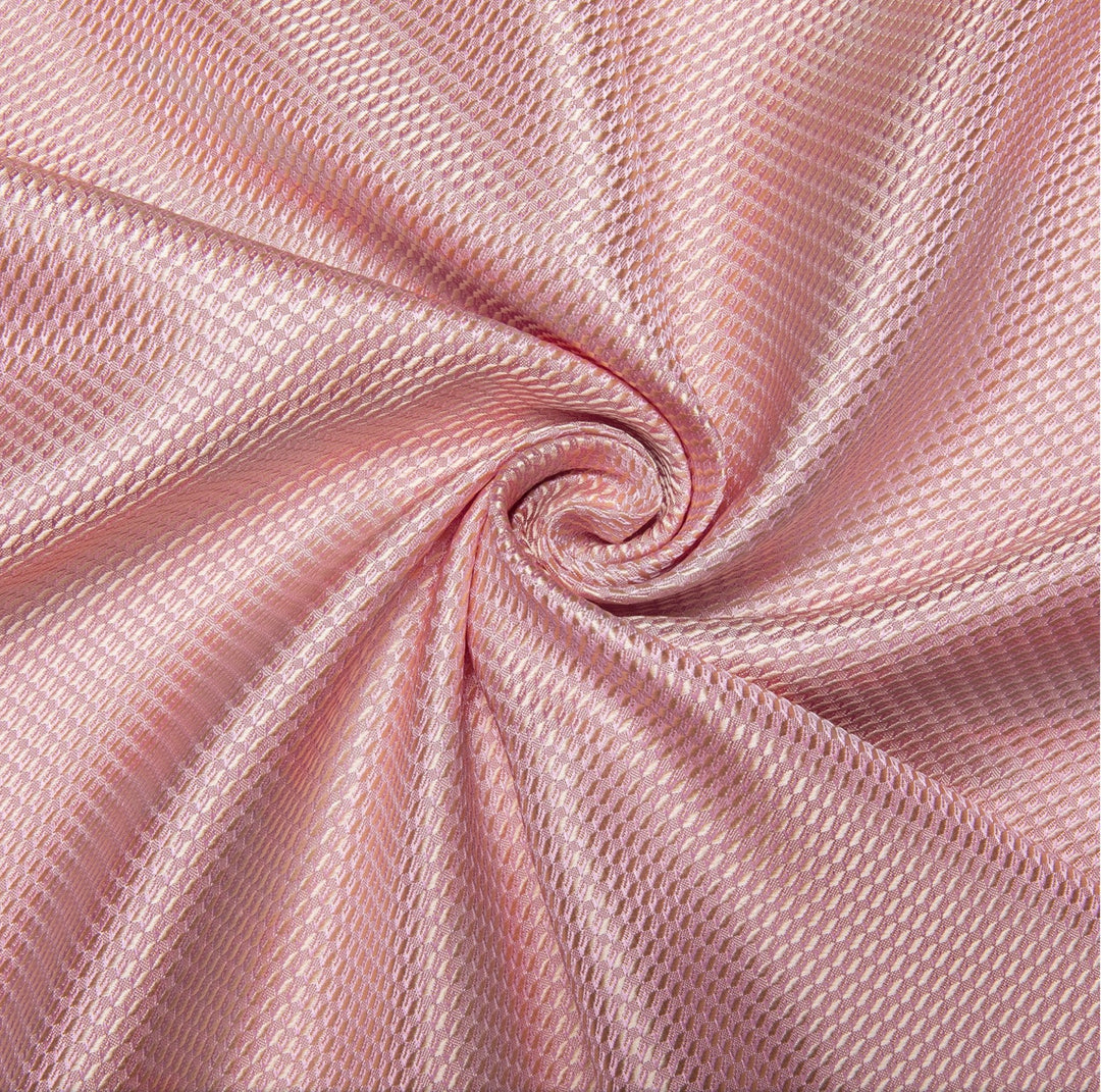 SIMON VON PINK SOLID SILK MEN'S SHIRT-CY2013 - SimonVon Shop