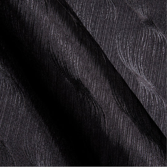 Simon.Von Classy Black Solid Silk Men's Shirt- CY-0678 - SimonVon Shop