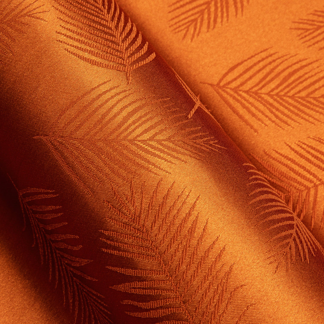 Simon.Von Orange Feather Silk Men's Shirt-0691 - SimonVon Shop