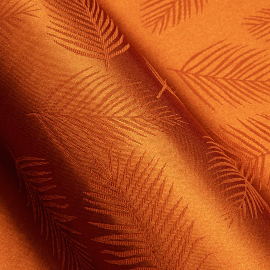 Simon.Von Orange Feather Silk Men's Shirt-0691 - SimonVon Shop