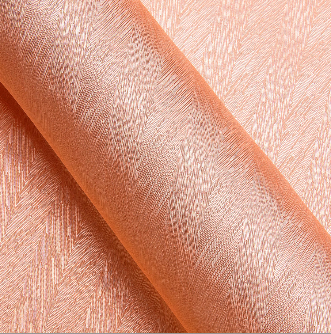 Simon.Von Pale Orange Solid Silk Men's Shirt-CY-0669 - SimonVon Shop