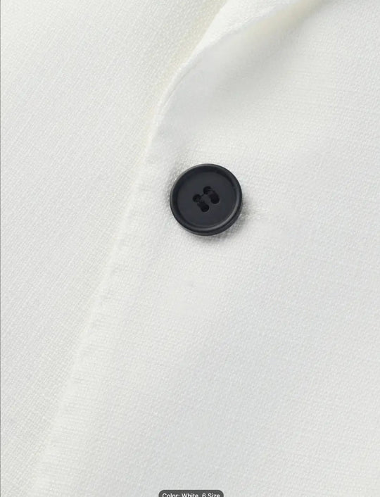 Stylish Men's Slim Fit White Solid Color Elegant Blazer Jacket-BJ201357 - SimonVon Shop