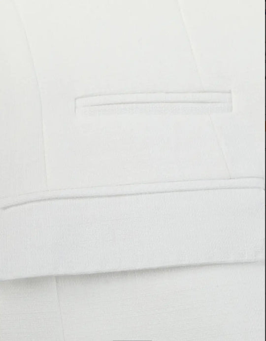 Stylish Men's Slim Fit White Solid Color Elegant Blazer Jacket-BJ201357 - SimonVon Shop