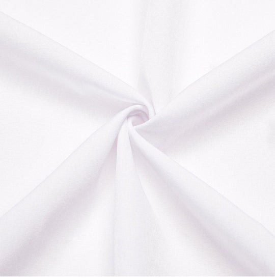 White Solid Men's Long Sleeve Dress Shirt- CY-1309 - SimonVon Shop