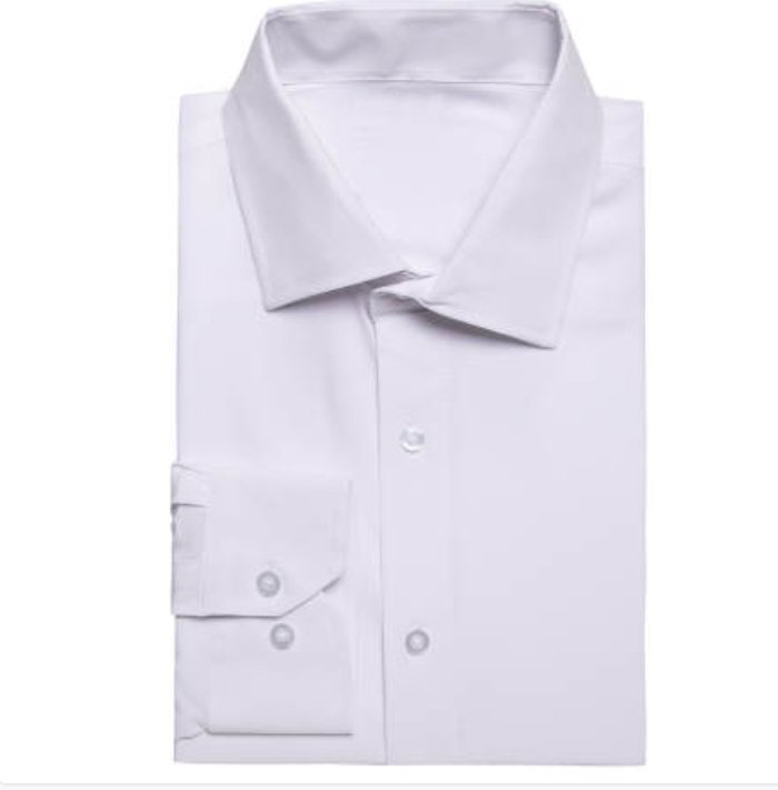 Wrinkle-Free White Long Sleeve Casual Button Down Shirt- CY-1053 - SimonVon Shop