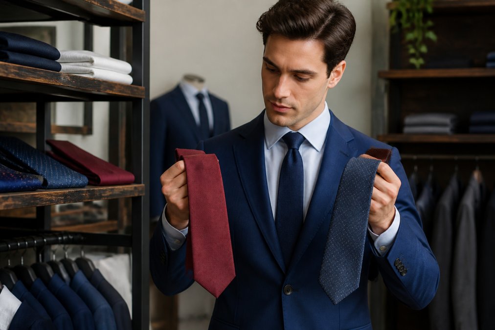 How to Choose a Necktie for a Blue Suit
