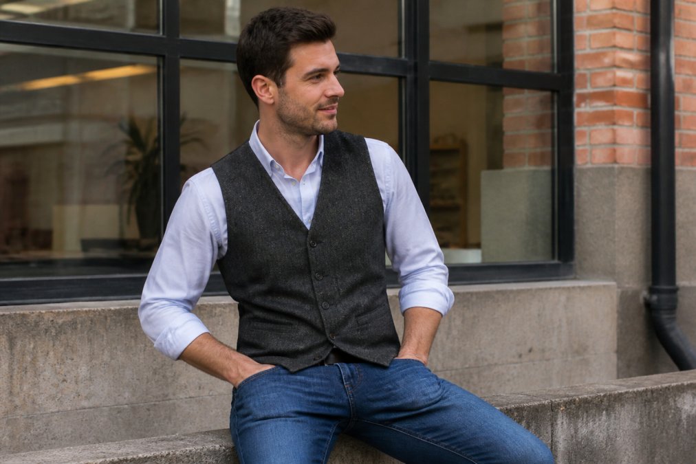 How to Wear a Waistcoat Casually With Jeans