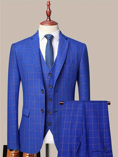 2 - Piece Slimming Formal Suit - Tweed Spring - QR266317 - SimonVon Shop