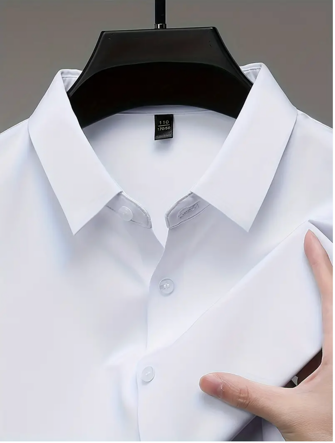 Men's Breathable Quick-Dry Dress Shirt -  Wrinkle-Resistant  - YKB-8091 White